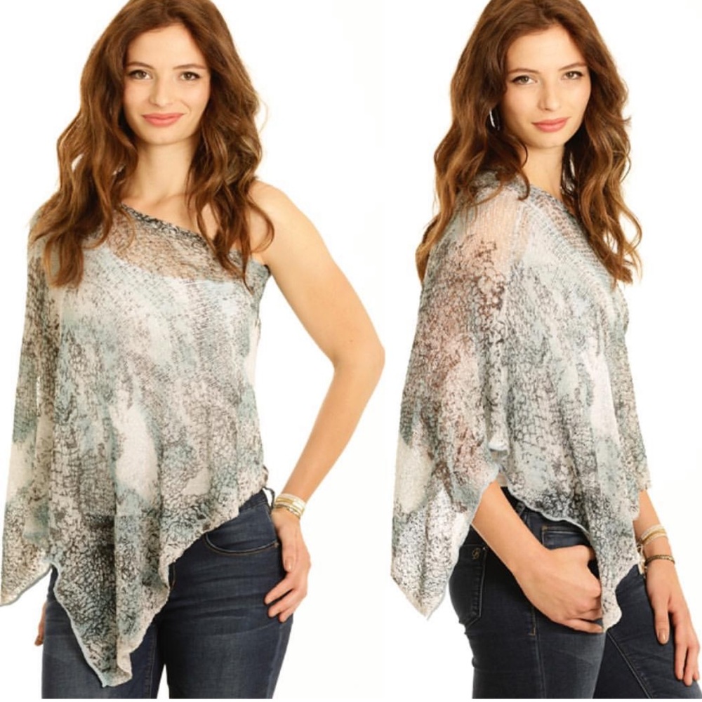 NWT Cool animal print poncho top or coverup